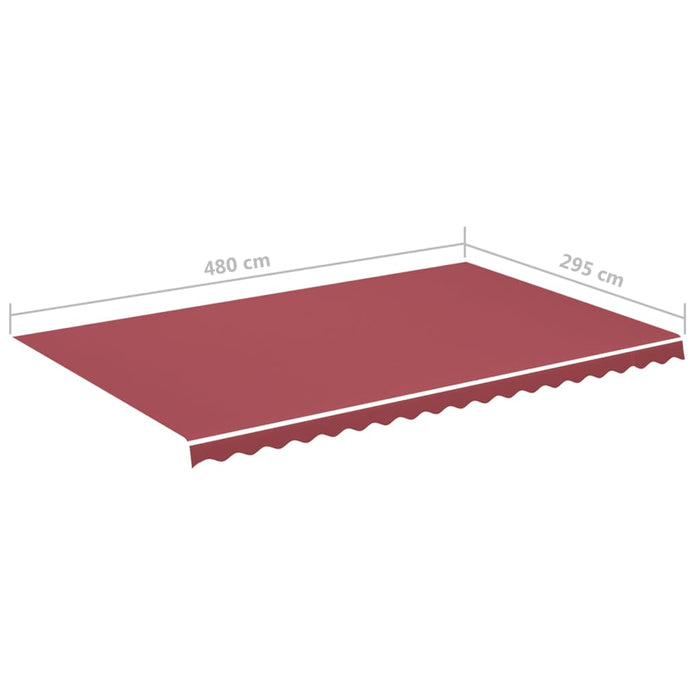 Pânză de rezervă pentru copertină, roșu vișiniu, 5x3 m - WALTI WALTI