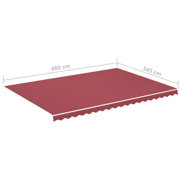 Pânză de rezervă pentru copertină, roșu vișiniu, 5x3,5 m - WALTI WALTI