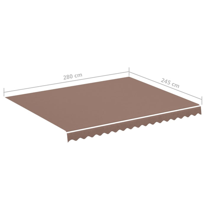 Pânză de rezervă pentru copertină, maro, 3x2,5 m - WALTI WALTI