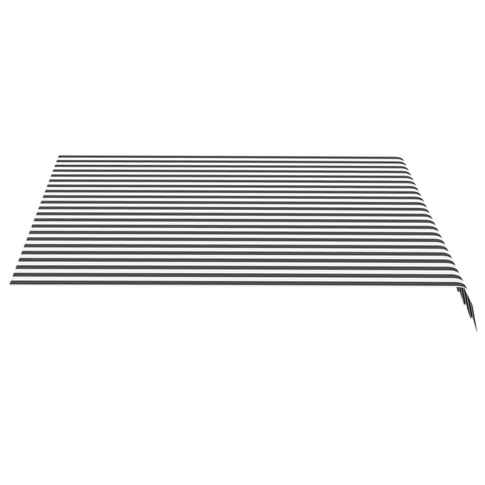 Pânză de rezervă copertină, antracit și alb, 3x2,5 m, poliester WALTI