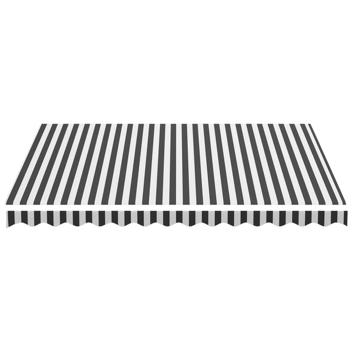 Pânză de rezervă copertină, antracit și alb, 3,5x2,5 m, poliester WALTI