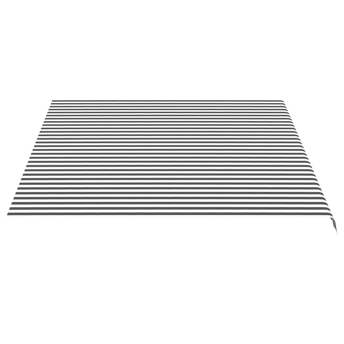 Pânză de rezervă copertină, antracit și alb, 4,5x3,5 m - WALTI WALTI