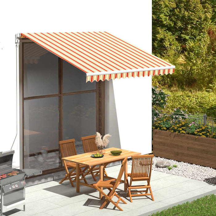 Pânză de rezervă copertină, galben și portocaliu, 3x2,5 m, poliester WALTI