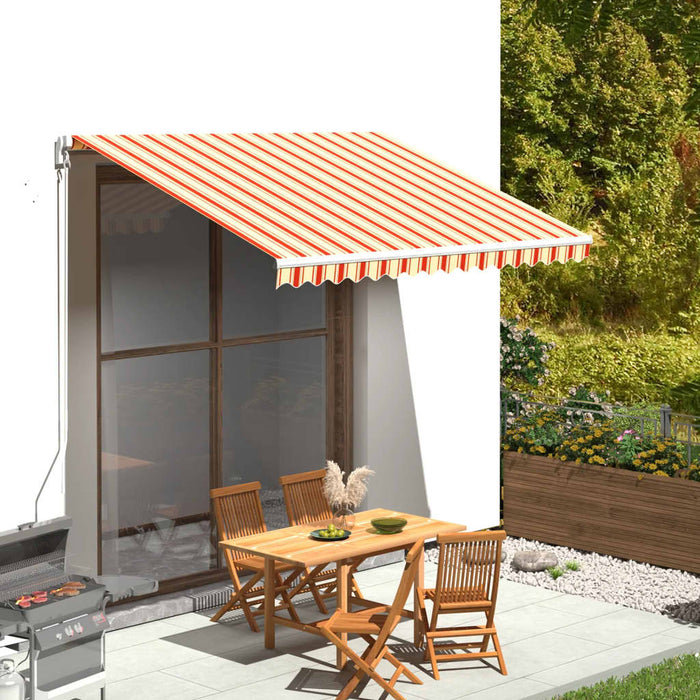 Pânză de rezervă copertină, galben și portocaliu, 3,5x2,5 m, poliester WALTI