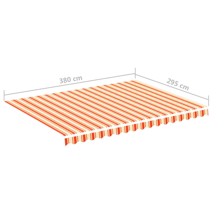 Pânză de rezervă copertină, galben și portocaliu, 4x3 m - WALTI WALTI