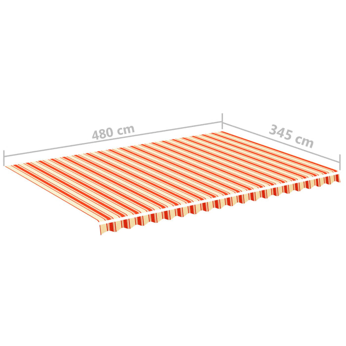 Pânză de rezervă copertină, galben și portocaliu, 5x3,5 m - WALTI WALTI