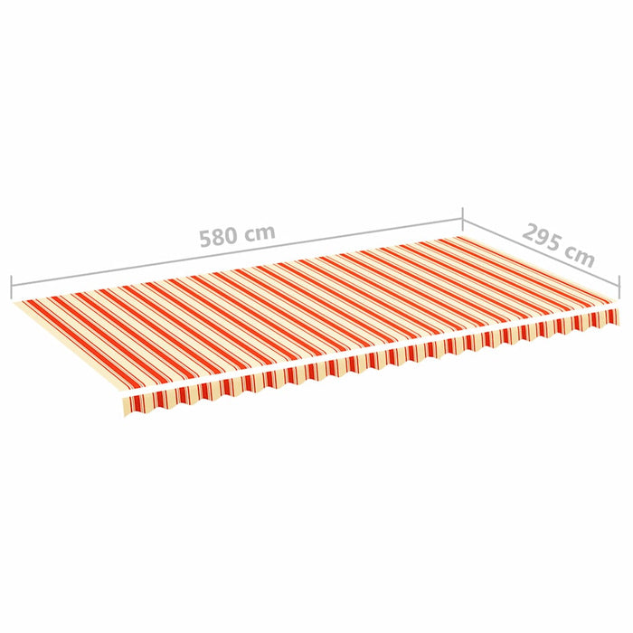 Pânză de rezervă copertină, galben și portocaliu, 6x3 m - WALTI WALTI