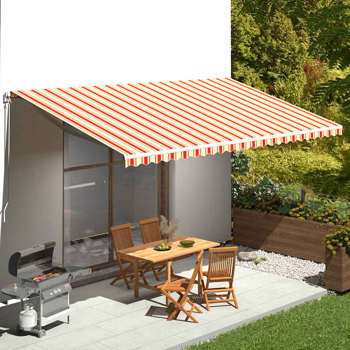 Pânză de rezervă copertină, galben și portocaliu, 6x3 m - WALTI WALTI