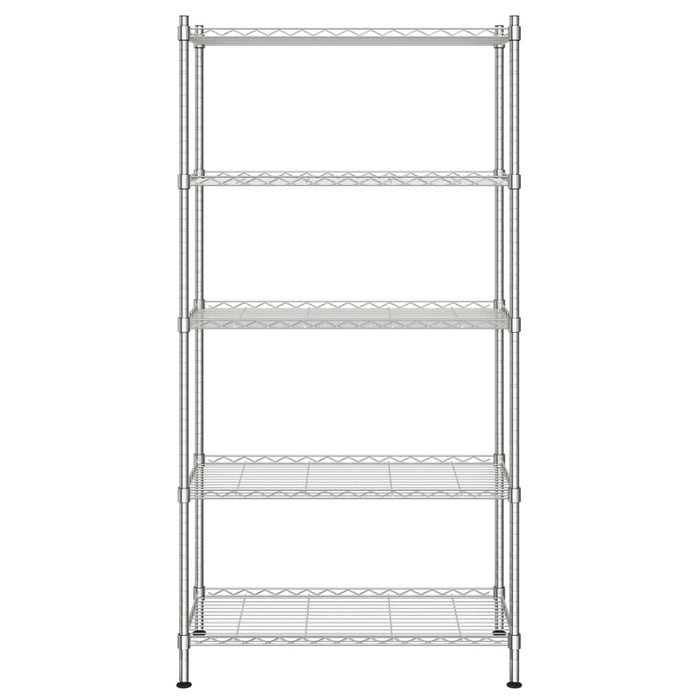 Raft de depozitare, 5 niveluri, 90 x 35 x 180 cm, crom, 250 kg - WALTI WALTI