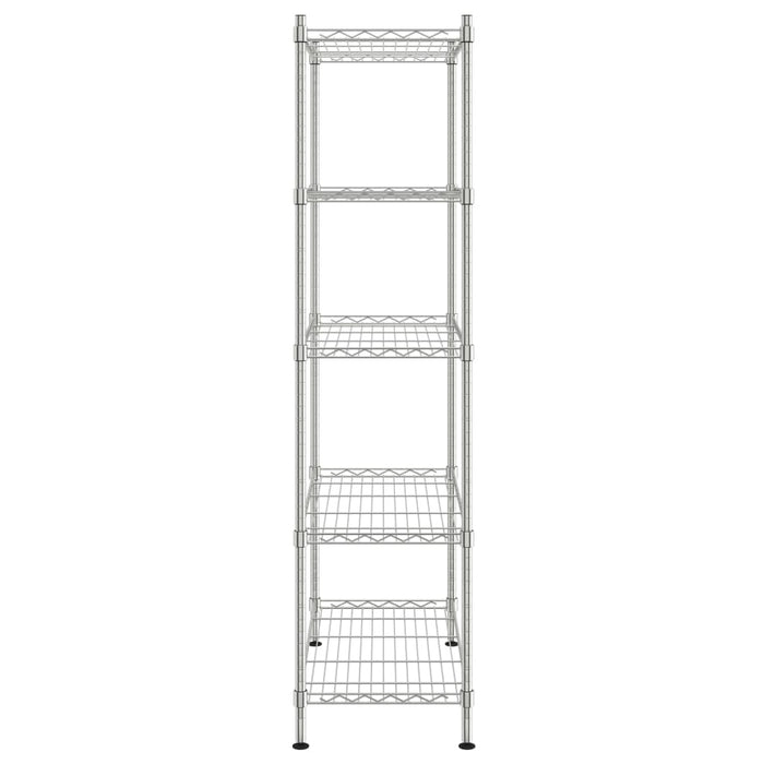 Raft de depozitare, 5 niveluri, 90 x 35 x 180 cm, crom, 250 kg - WALTI WALTI