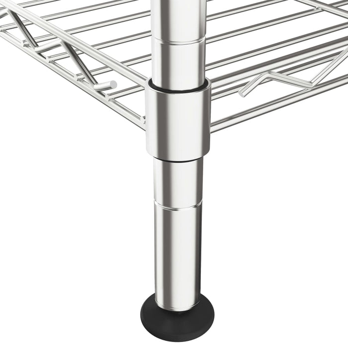 Raft de depozitare, 5 niveluri, 90 x 35 x 180 cm, crom, 250 kg - WALTI WALTI