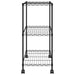 Raft depozitare cu roți, 3 niveluri, negru, 60x35x81cm, 150 kg - WALTI WALTI