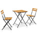 Set mobilier bistro pliabil, 3 piese, lemn masiv de acacia - WALTI WALTI