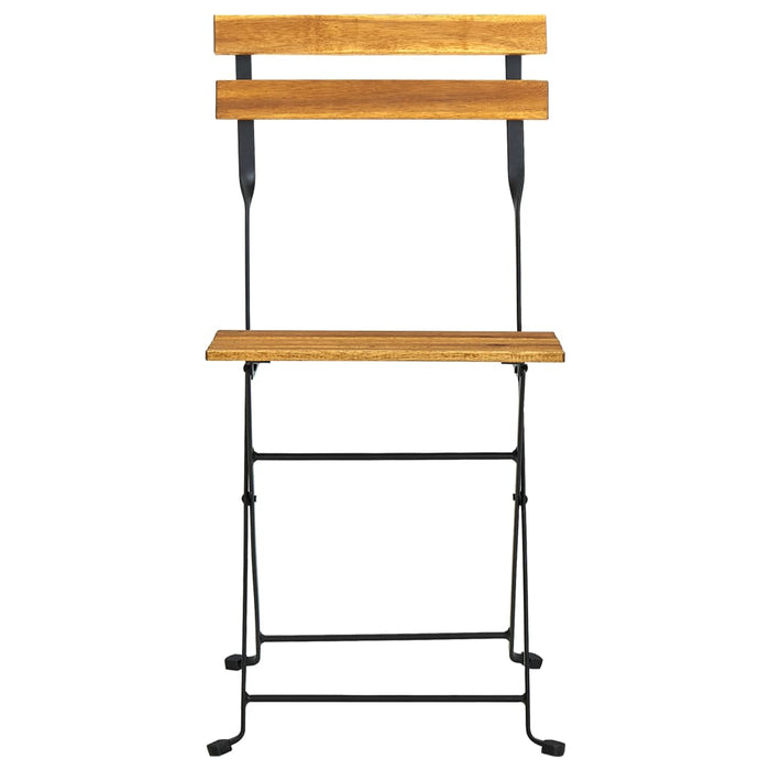 Set mobilier bistro pliabil, 3 piese, lemn masiv de acacia - WALTI WALTI