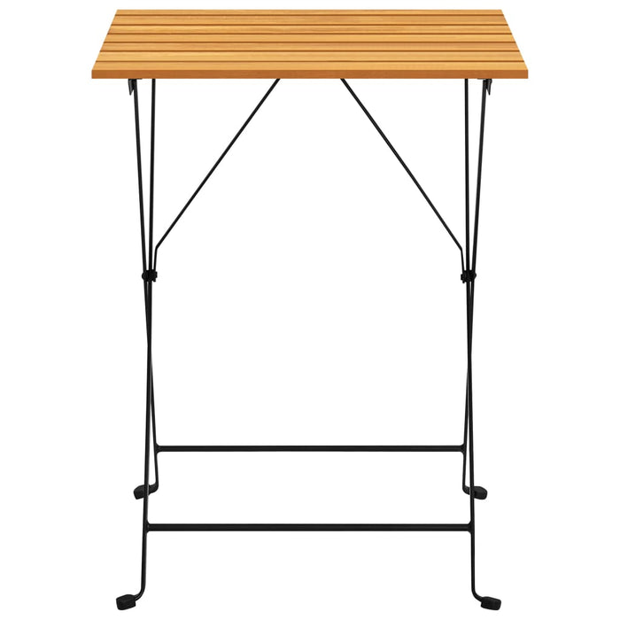 Set mobilier bistro pliabil, 3 piese, lemn masiv de acacia - WALTI WALTI