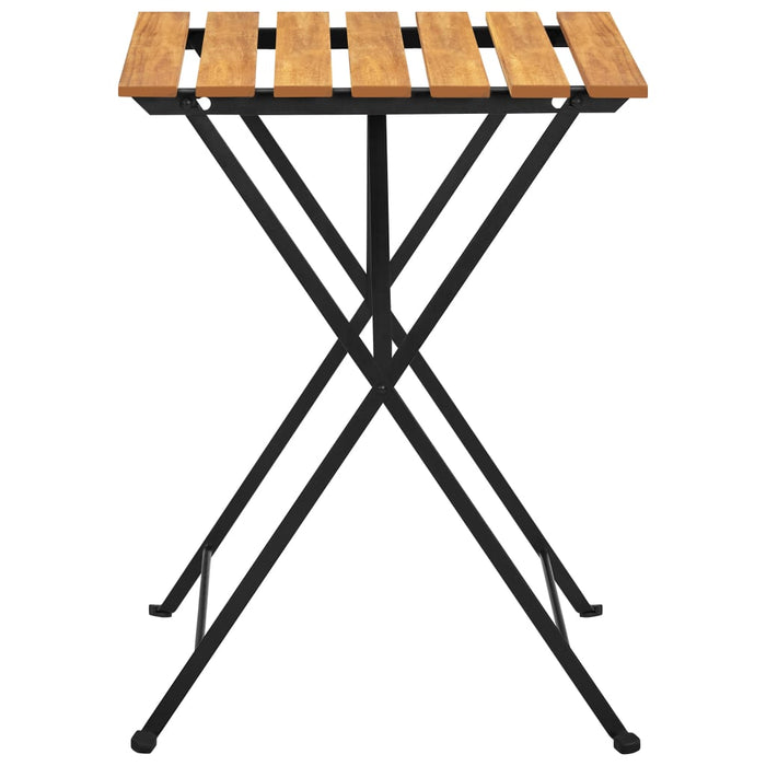 Set mobilier bistro pliabil, 3 piese, lemn masiv de acacia - WALTI WALTI