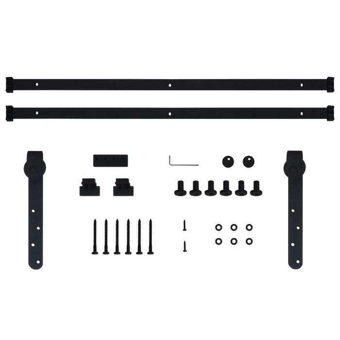 Set glisare ușă mini pentru dulap, oțel carbon, 183 cm - WALTI WALTI
