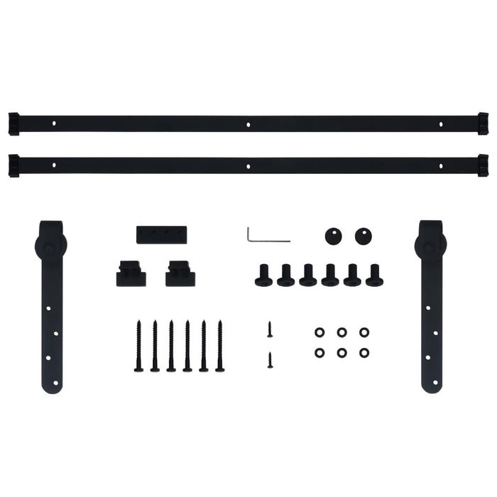 Set glisare ușă mini pentru dulap, oțel carbon, 200 cm - WALTI WALTI