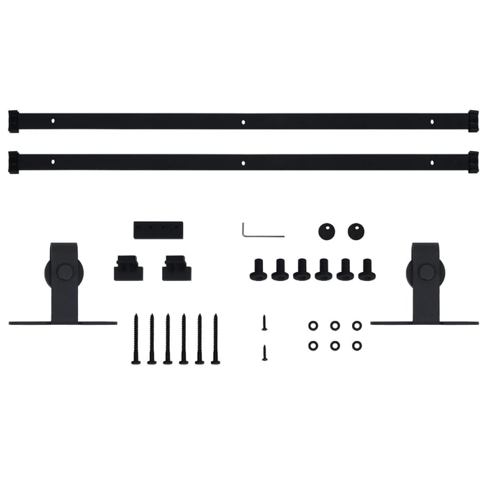 Set glisare ușă mini pentru dulap, oțel carbon, 183 cm - WALTI WALTI