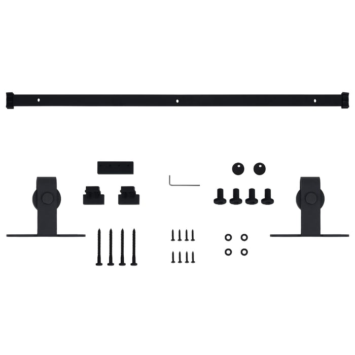 Set glisare ușă mini pentru dulap, oțel carbon, 122 cm - WALTI WALTI