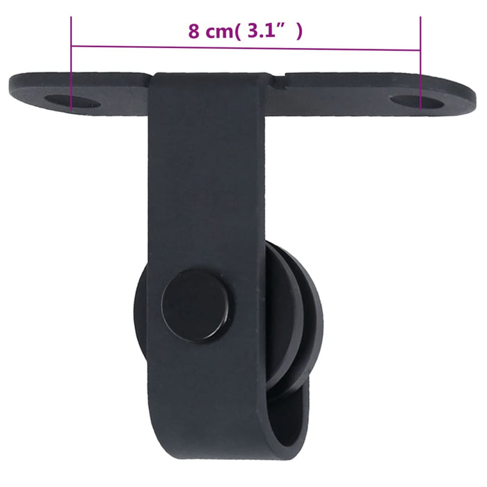 Set glisare ușă mini pentru dulap, oțel carbon, 122 cm - WALTI WALTI