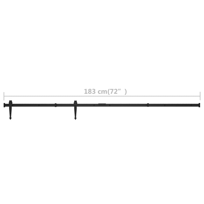 Set glisare ușă mini pentru dulap, oțel carbon, 183 cm - WALTI WALTI