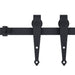 Set glisare ușă mini pentru dulap, oțel carbon, 200 cm - WALTI WALTI