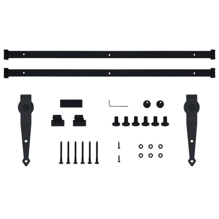 Set glisare ușă mini pentru dulap, oțel carbon, 200 cm - WALTI WALTI