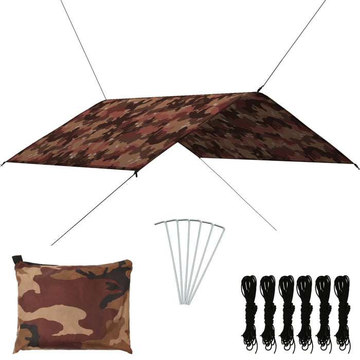Prelată de exterior, camuflaj, 4x4 m WALTI