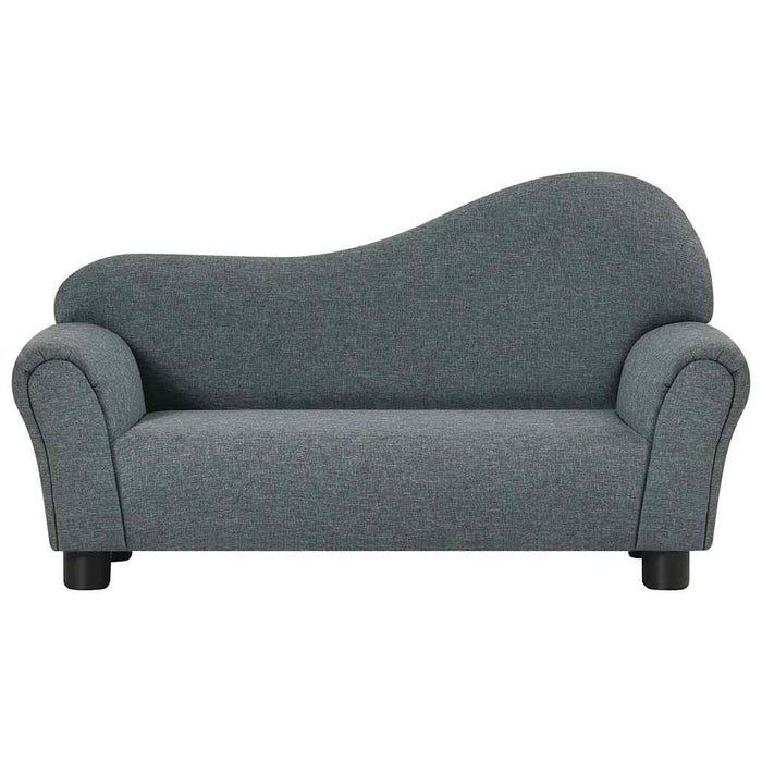 Canapea pentru copii, gri, material textil WALTI