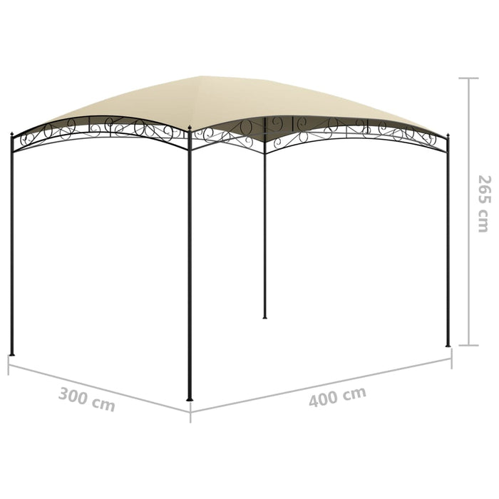 Pavilion, crem, 3x4x2,65 m, 180 g/m² - WALTI WALTI