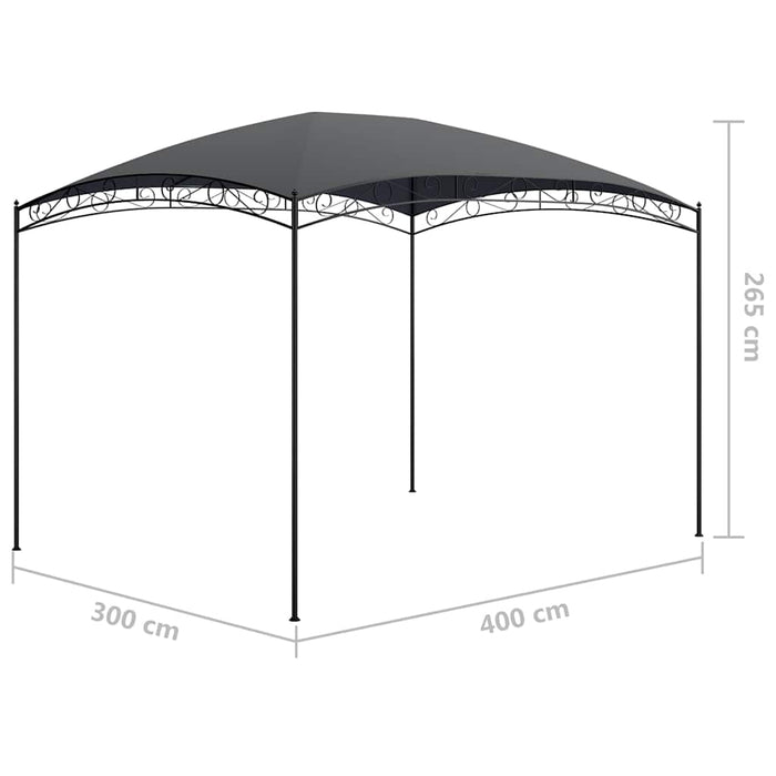 Pavilion, antracit, 3 x 4 x 2,65 m, 180 g/m² - WALTI WALTI