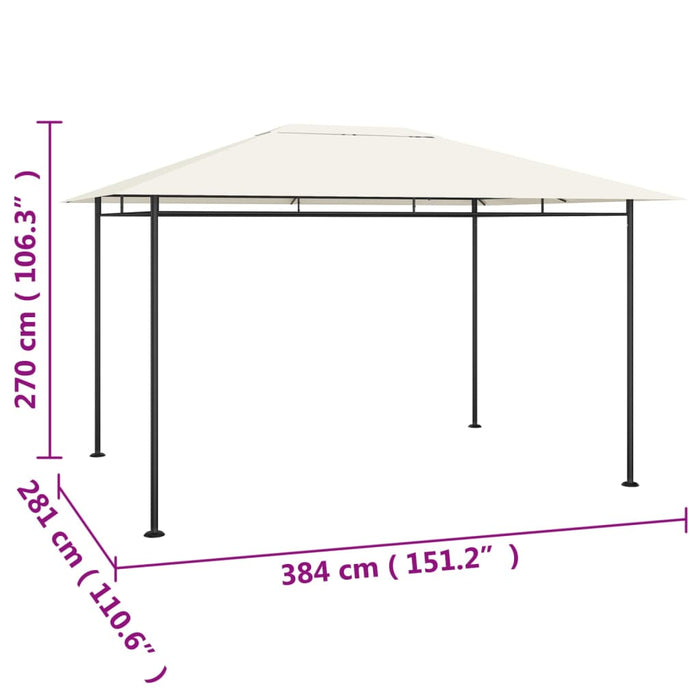 Pavilion, crem, 384x281x270 cm, 180 g/m² - WALTI WALTI