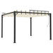 Pavilion cu acoperiș jaluzea, crem, 3x3 m, țesătură/aluminiu - WALTI WALTI