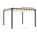 Pavilion cu acoperiș jaluzea, crem, 3x3 m, țesătură/aluminiu - WALTI WALTI