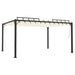 Pavilion cu acoperiș jaluzea, crem, 3x4 m, țesătură/aluminiu - WALTI WALTI