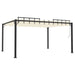 Pavilion cu acoperiș jaluzea, crem, 3x4 m, țesătură/aluminiu - WALTI WALTI