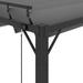 Pavilion cu acoperiș jaluzea antracit 3x4 m țesătură&aluminiu - WALTI WALTI