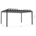 Pavilion cu acoperiș jaluzea antracit 3x4 m țesătură&aluminiu - WALTI WALTI