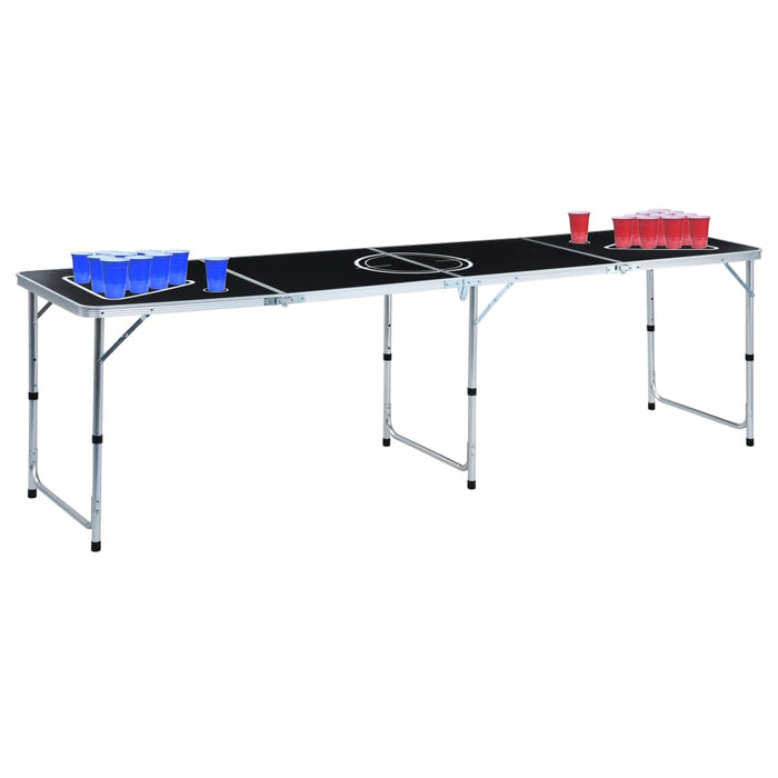 Masă de joc ping pong și bere cu căni și bile, pliantă, 240 cm - WALTI WALTI