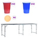 Masă de joc ping pong și bere cu căni și bile, pliantă, 240 cm - WALTI WALTI