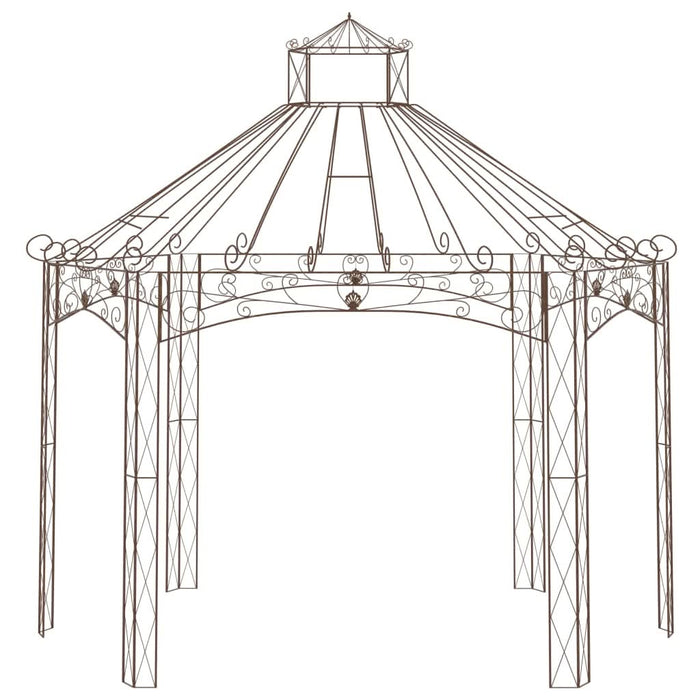 Pavilion de grădină, maro antichizat, 400x258x378 cm, fier - WALTI WALTI