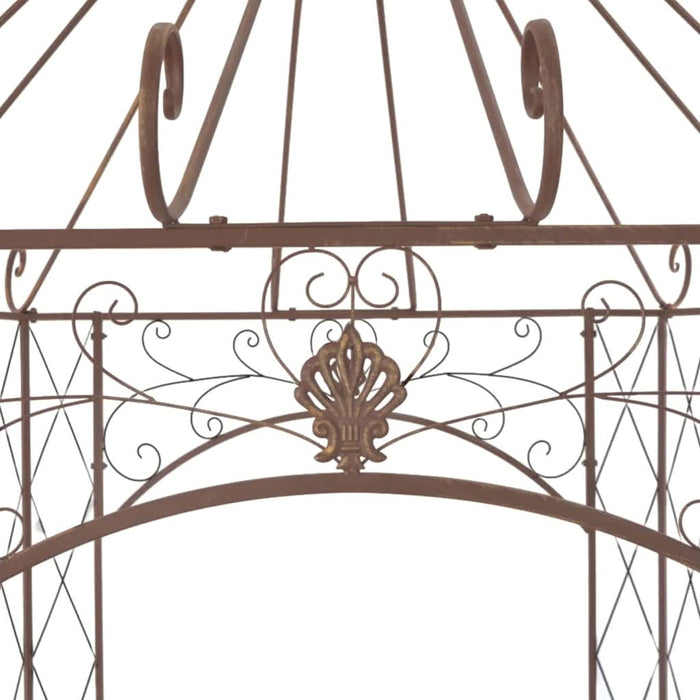 Pavilion de grădină, maro antichizat, 400x258x378 cm, fier - WALTI WALTI