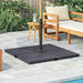 Placă de greutate umbrelă, negru, granit, 25 kg, pătrat - WALTI WALTI