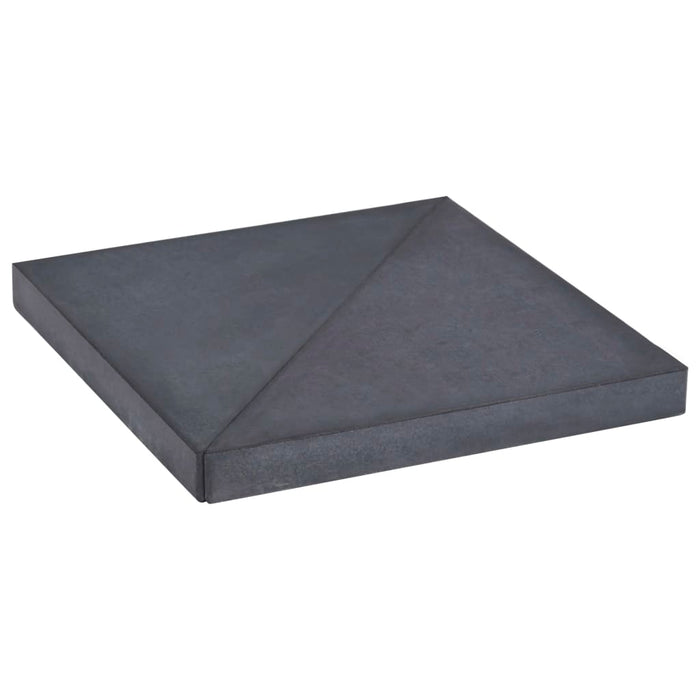 Placă de greutate umbrelă, negru, granit, 15 kg, pătrat - WALTI WALTI