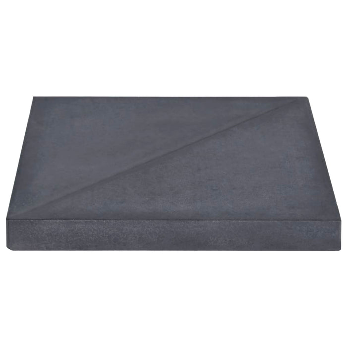 Placă de greutate umbrelă, negru, granit, 15 kg, pătrat - WALTI WALTI
