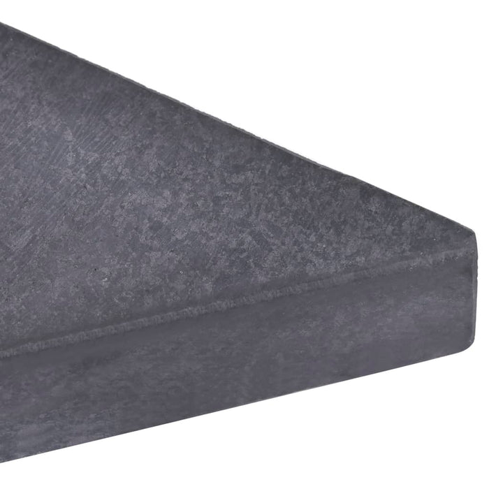 Placă de greutate umbrelă, negru, granit, 15 kg, pătrat - WALTI WALTI