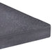 Placă de greutate umbrelă, negru, granit, 15 kg, pătrat - WALTI WALTI