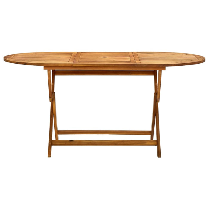 Masă de grădină pliabilă, 160x85x75 cm, lemn masiv de acacia - WALTI WALTI