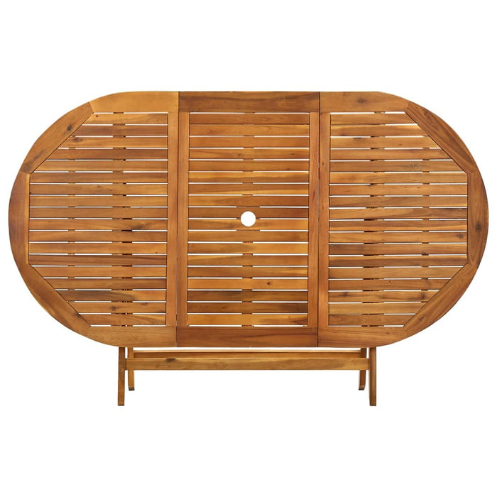 Masă de grădină pliabilă, 160x85x75 cm, lemn masiv de acacia - WALTI WALTI